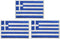 3Pack Greece Flag Patch Greek Flags Patchs, Greece Tactical Flag Embroidery Patch with, for Hats, Tactical Bags, Jackets, Clothes Patch Team Milit...