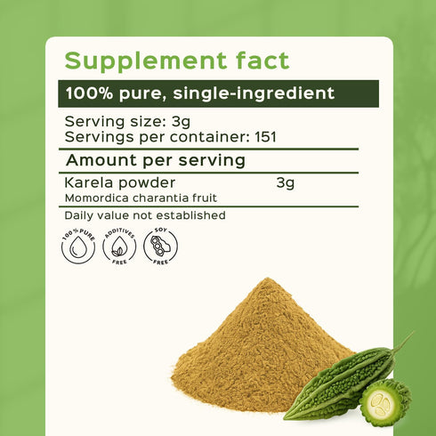bixa BOTANICAL Bitter Melon Powder (Momordica Charantia/Karela Fruit Powder) - 200g / 7 Oz | Herbal Supplement for Skin and Stomach...