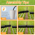 50PCS Irrigation Fittings Kit for 3/4 Inch Tubing with Tees,90-Degree Elbows, Couplings, 8 Letter End Cap Plugs and End Plug Barbed Connectors for...