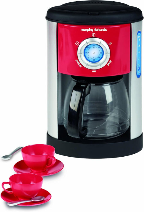 Casdon Little Cook Morphy Richards Coffee Maker Fillable Toy Coffee Maker For Children Aged 3+ Includes Water Level Indicator & Dripping Water! Re...