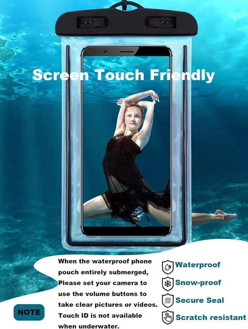 Waterproof Phone Pouch, Universal Case Compatible for iPhone 15 14 13 12 Pro Max Plus Up to 8.3", 3 Pack (Blue Green Pink)......