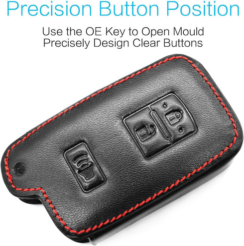 MECHCOS Compatible with Toyota 4Runner Tacoma Sequoia RAV4 Tundra Prius C V Land Cruiser C-HR Highlander Camry Avalon Corolla Prius Prime 3 Button...