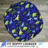 Dinosaur Lounger Cover - Blue, Breathable & Reusable Removable Slipcover for Newborn, Snugly Fit Baby Infant (Boy)...