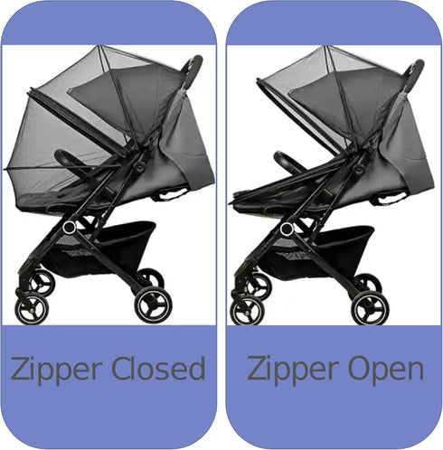Mosquito Net Universal Stroller Netting - Mosquito Netting for Strollers - Durable Stroller Netting - Double Zipper Design Netting...