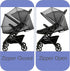 Mosquito Net Universal Stroller Netting - Mosquito Netting for Strollers - Durable Stroller Netting - Double Zipper Design Netting...