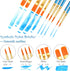 20 Pcs Paint Brush Set for Acrylic Painting, Watercolor, Miniature Detailing, and Rock Painting...