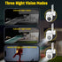 Indoor Security Camera 1080P, Security Security Camera Outdoor Indoor, HD Night Vision,Twoway Dialogue,Motion Tracking, Pet Camera for Home Shop...