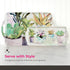 Pimpernel Succulents Large Handled Tray - 18.9" x 11.6" Melamine Serveware with Botanical Design - Dishwasher-Safe Decorative Breakfast & Coffee T...