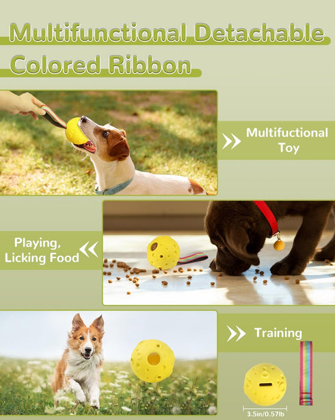 Dog Interactive Toys, Dog Toys to Keep Them Busy, Dog Toy Refillable Homemade Freezable Dog Food, Reduces Anxiety Dog Chew Toy, Easy to Clean Trea...