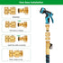 Garden Hose Quick Connectors 6 Set, Solid Brass 3/4 Inch Thread Fitting, Water Hose Connectors Garden Hose Disconnect 3/4" GHT, No-Leak Male Femal...