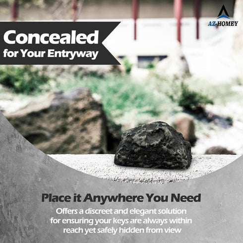 Ultimate Concealed Key Stone Rock - Authentic Appearance, Unmatched Durability, and Secure Practicality for Outdoor Use and Emergencies - Hide a K...