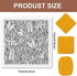 CHGCRAFT Polymer Clay Texture Sheets Leaves Silicone Texture Stamp Sheets Clay Texture Mat Plant Modeling Pattern Pad Texture Sheets for Polymer C...