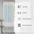 Madison Park Window Curtain Single Panel Faux Silk, Elegant Pleats, Rod Pocket Curtains for Living Room Privacy, Room Darkening Window Curtain for...
