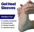 Gel Heel Cushions for Heel Pain Relief | Plantar Fasciitis Heel Cups | Silicone Cup Pads for Heel Spurs | Heel Pain Relief Insoles for Sore or Bru...