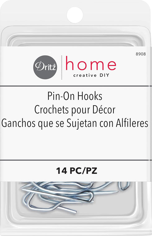 Dritz Home 8908 Pin-On Drapery Hooks (14-Piece)...
