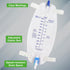 Easy-Tap Leg Bag Urinary Drainage Bag, 1000ml, Anti-Reflux Valve, Cloth Straps, Easy Flip Drain (Pack of 3)...