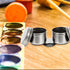 Stainless Steel Containers 2 Pcs Double Dipper Cup Stainless Steel Oil Painting Cup with Lid Large Mouth Double Clip Artist Paint Brush Washer Art...