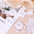 30 PCS Flower Appliques, Rhinestone Flowers for Graduation Cap Chiffon Fbric Pearl Craft Chiffon Supplies Lace Sewing Fabric Appliques for Clothin...