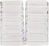 The Beadsmith Personality Case – 2 Clear Square Stacker Jar Set – Each Stack Measures 1.25 x 2.3 inches - Total 10 Jars and 2 lids, for Storage of...