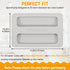 Toaster Cover 2 Slice, 2 Pack Toaster Covers, 6.22x4.09in Silicone Toaster Lid Bread Washable Machine Cover Toaster Oven Cover Kitchen Appliance C...