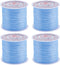 SUNNYCLUE 240m 4 Rolls 0.8mm Elastic Beading Thread Elastic String Stretch Bracelet Cord Blue Spandex Crystal Threads Seed Beaded Cords for Jewelr...