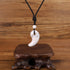 Grounding Howlite Magatama Natural Stones Pendant Janpanese Necklace...