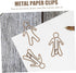 20pcs Office Paper Clip Human Shaped Paper Clips Funny Paper Clip Funny Bookmark File Paper Clips Lovely Paper Clips Christmas Bookmarks Metal Pap...