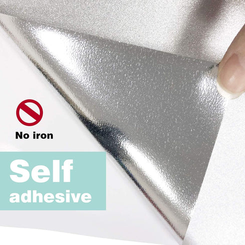 DoreenBow 12 Sheets Glitter Adhesive Vinyl for Craft Colorful Adhesive Permanent Vinyl Sheets with 2pcs High Tack Transfer Paperm,Permanent Adhesi...