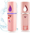 2 Pack Nano Facial Mister 20ml/30 ml Mini Face Humidifier Portable Facial Sprayer USB Rechargeable Handy Skin Care Machine for Face Hydrating, Dai...
