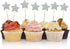 50Pcs Star cupcake toppers for All Occasions Party Supplies Decoration with Double Sided Glitter Stock (Silver)...