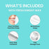 Braces Wax White 10 Pack. Dental Wax for Braces & Aligners, Unscented & Flavorless - 50 Premium Orthodontic Strips Food Grade Fresh Knight...