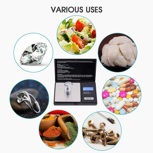 Weigh Gram Scale?Mafiti Digital Pocket Scale,500g by 0.01g,Digital Grams Scale, Food Scale, Jewelry Scale Black, Mini Kitchen Scale 500g(Max 500)...