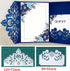 Adies 2pcs Lace Flower Metal Die Cuts ,Wedding Greeting Crad Frame Border Cutting Dies Cut Template Stencils for DIY Scrapbooking Album Decorative...