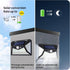 Solar Lights Outdoor 100 LED, 2 Pack Solar Motion Sensor Outdoor Lights with 3 Lighting Modes, Wireless IP65 Waterproof Solar Security Lights for ...