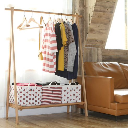 Sea Team Collapsible Canvas Fabric Storage Basket with Handles, Rectangle Waterproof Storage Bin, Box, Cube, Foldable Shelf Basket, Closet Organiz...