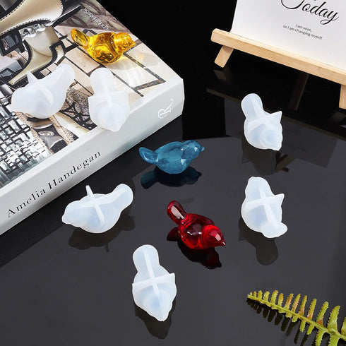 arricraft 10 Pcs 3D Bird Silicone Resin Molds, Epoxy Resin Casting Molds for for UV Resin Jewelry DIY Craft...