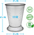 Mint Julep Cups: Stainless Steel Glasses, Set of 2 OR Set of 4, Metal 12 oz Cocktail Glasses, Party Supplies...