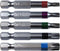 Torx/Star Drive 5 Piece Bit Set 2" Quick Change Shank (Color Coded) Includes T-15, T-20, T-25, T-30, T-40 Torx/Star Screw Driver Bits...