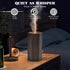 Portable Flame Essential Oil Diffuser USB Car Diffuser, Flameless Bright Candles Air Aroma Diffuser, Humidifier with Auto-Off Protection, Aromathe...