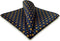 S&W SHLAX&WING Classic Handkerchief for Men Blue Orange Flower Pocket Square 12.6"...