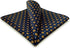 S&W SHLAX&WING Classic Handkerchief for Men Blue Orange Flower Pocket Square 12.6"...