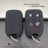 TANDRIVE 2PCS Silicone Smart Key Fob Case Cover for 2023 2022 2021 2020 2019 Chevy Silverado and GMC Sierra 1500 2500HD 3500HD, Remote Protector A...