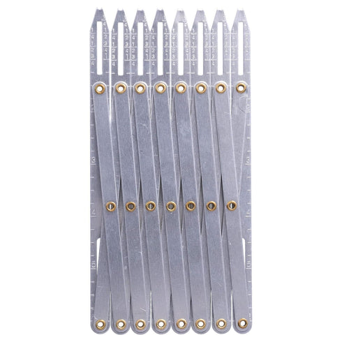 Sewing Ruler, Aluminum Crafting Sewing Gauge Ruler Seam Guide Ruler Seam Gauge Sewing Supplies DIY Adjustable Length for Buttons, Pleats & Crafts...