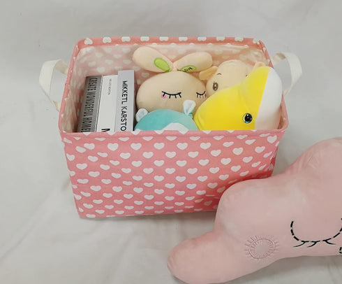 Women's DayStorage Basket Pink Collapsible Girls Laundry Basket Waterproof Organizer Nursery Bin Gift Toy Box for Organizing Home/Dorm/Kitchen/Pet...