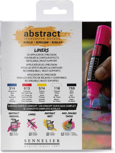 Sennelier 27ml, Abstract Liner Set...