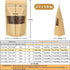 Blisstime Stand Up Pouch, 100 Pack Self-seal Kraft Paper Bags with Matte Window and Tear Notch Resealable Bags for Small Business and Home Use (4....