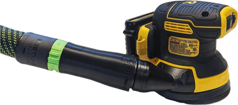 Vacuum Adapter for Dewalt or Craftsman Sanders - Dust Collection - Galactic Gadgets (Festool 27mm - Black)...