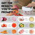 Ourokhome Vegetable Chopper Manual Food Processor, Kitchen Mini Portable Hand Pull String Garlic Mincer Onion Chpper Cutter with Feeding Inlet for...