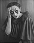 Posterizer 1 pcs-black and white photo of a sad clown getting ready 2-Retro Art-Photography Art-Living Room Bedroom Decor- unframed wall art...