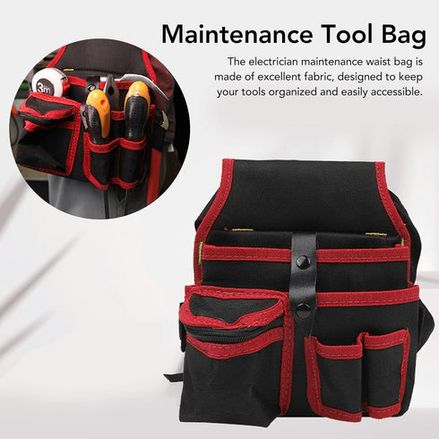 Garden Tool Pouch, Electrical Maintenance Tool Pouch Belt Utility Bag Waterproof Toolkit for Carpenters Hand Tools...